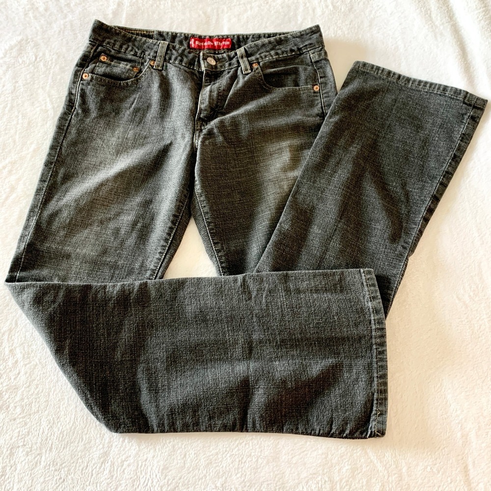 Levis 518 Superlow Boot Cut Women Size 9 M Black Denim Y2K Vintage Stretch Jeans